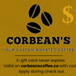 Corbean's Coffee E-Gift Card