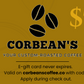 Corbean's Coffee E-Gift Card