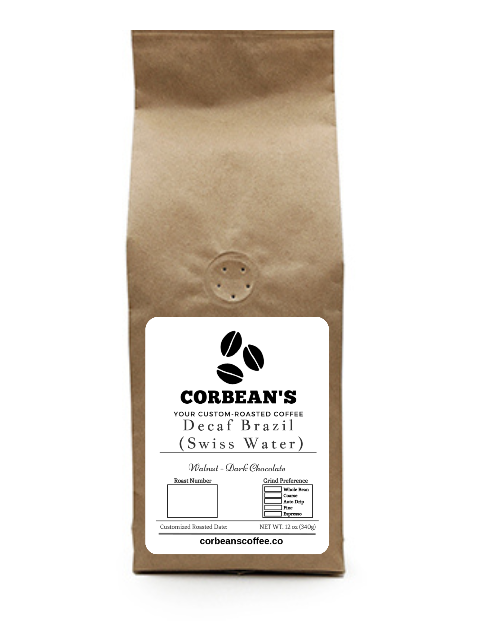 Decaf Brazil (SWP) – Corbean's Coffee Company